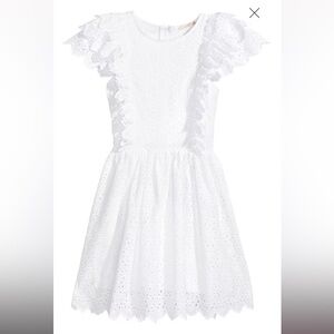 H&M white eyelet dress